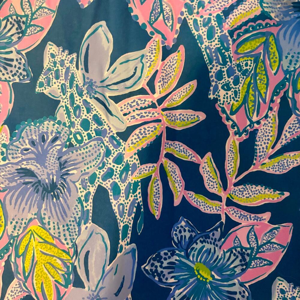 Lilly Pulitzer Luxletic Run Around Skort UPF 50+ Size XL NWT Blue/Pink Floral - Picture 3 of 11